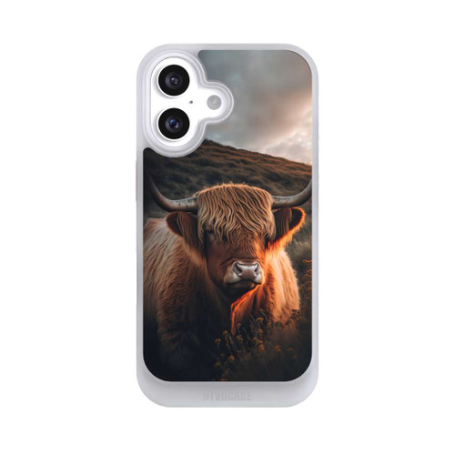 Apple iPhone 16 NIVOcore Vache Highland avec de grandes cornes avec IA