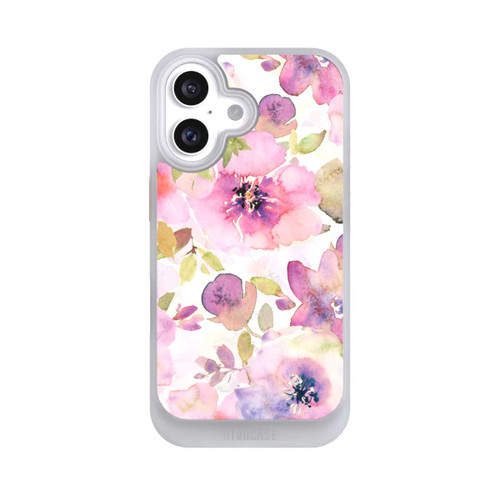 Apple iPhone 16 NIVOcore Tapete mit rosa Blumen