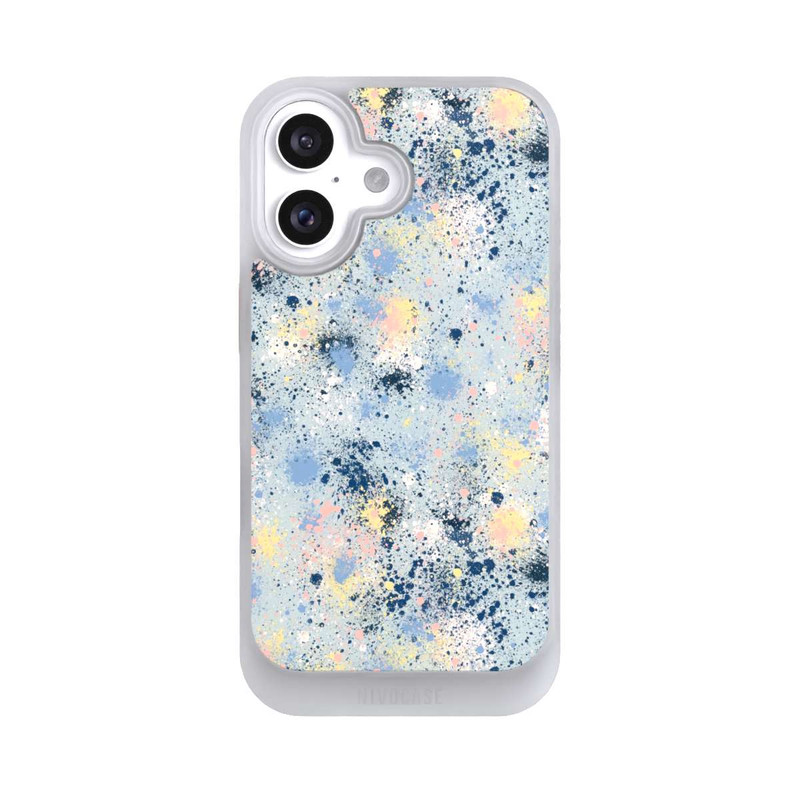iPhone 16 NIVOcore Ink Dripping Dust Texture Blue