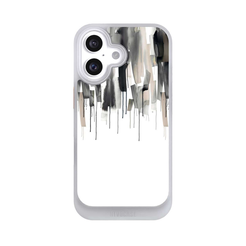 iPhone 16 NIVOcore Watery Stripes Japandi Black