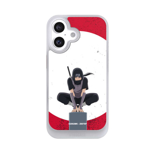 Apple iPhone 16 NIVOcore Itachi Uchiha Symbol Roter Hintergrund