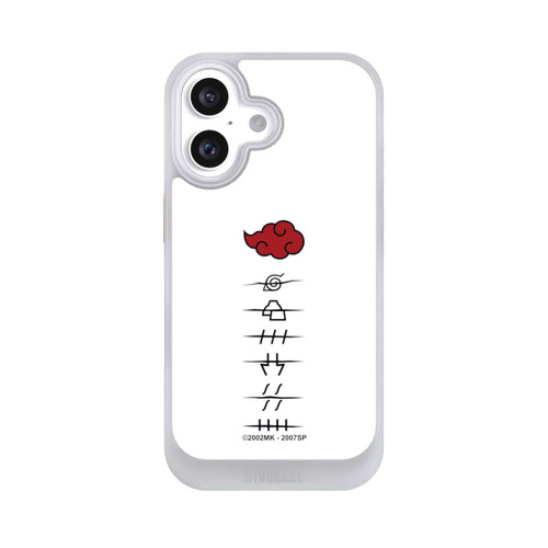 Apple iPhone 16 NIVOcore Akatsuki Mitgliedersymbole Weiß