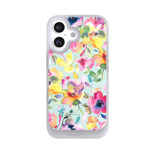 Apple iPhone 16 NIVOcore Künstlerischer Sommer Psychedelic Floral