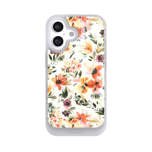 Apple iPhone 16 NIVOcore Summer Artistic Flowers Ivory
