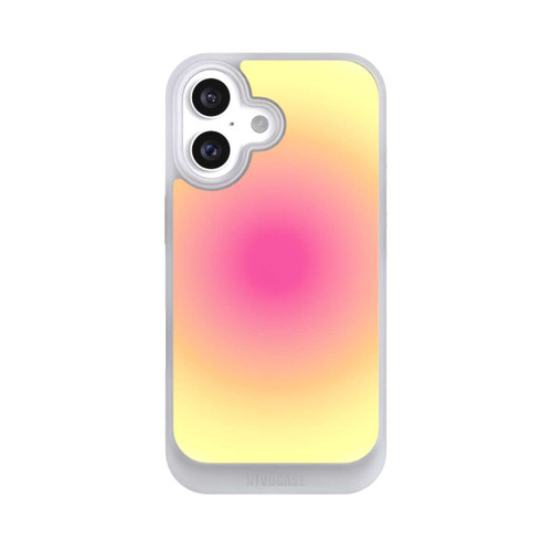 Apple iPhone 16 NIVOcore Aura yellow pink circle