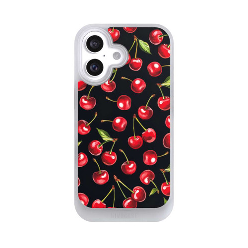 Apple iPhone 16 NIVOcore Kirschmuster Schwarz mit KI