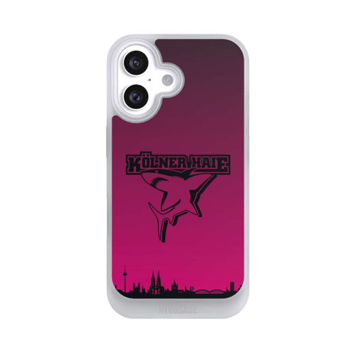 Apple iPhone 16 NIVOcore Kölner Haie Skyline Pink