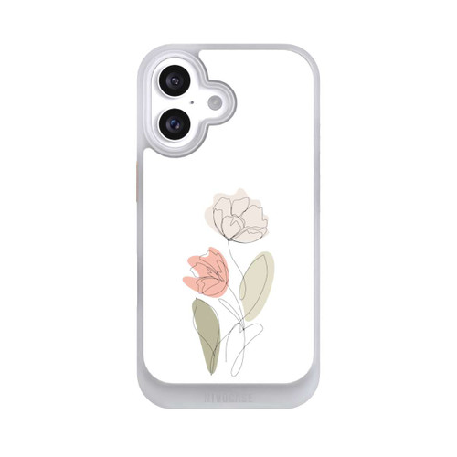 Apple iPhone 16 NIVOcore Blume Line Art Beige