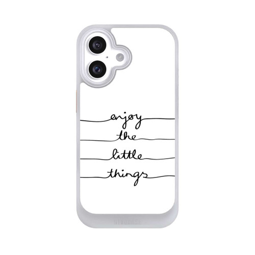Apple iPhone 16 NIVOcore Enjoy The Little Things White