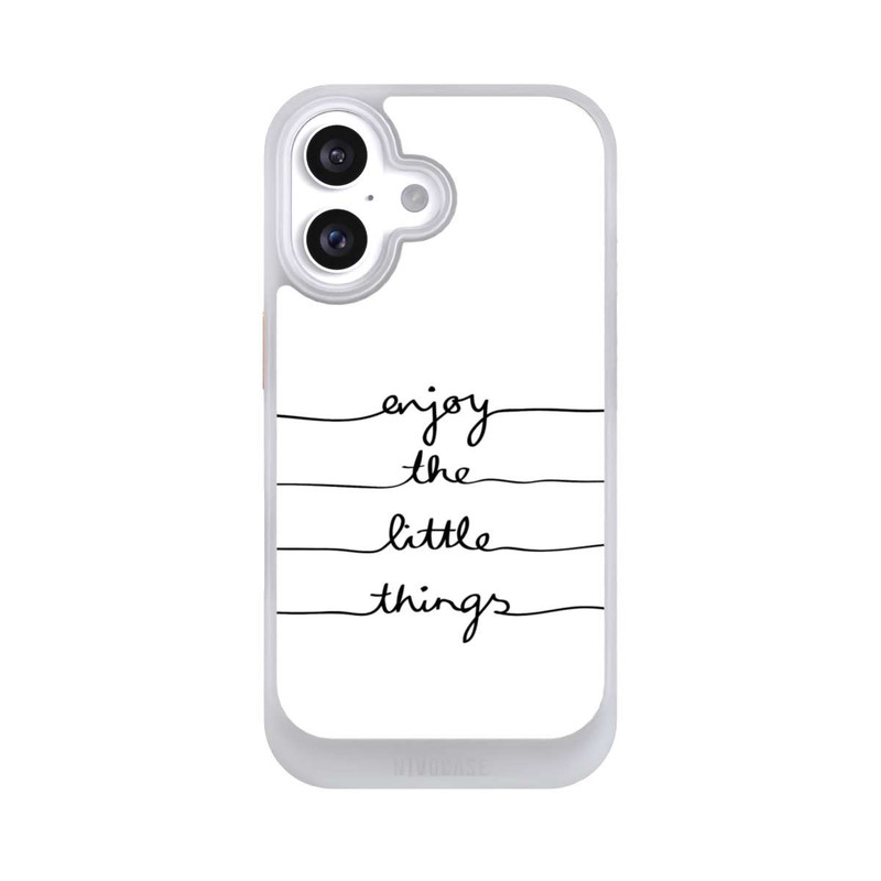 iPhone 16 NIVOcore Enjoy The Little Things White