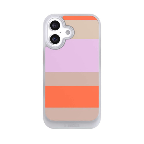 Apple iPhone 16 NIVOcore Moca Lila Orange Stripes
