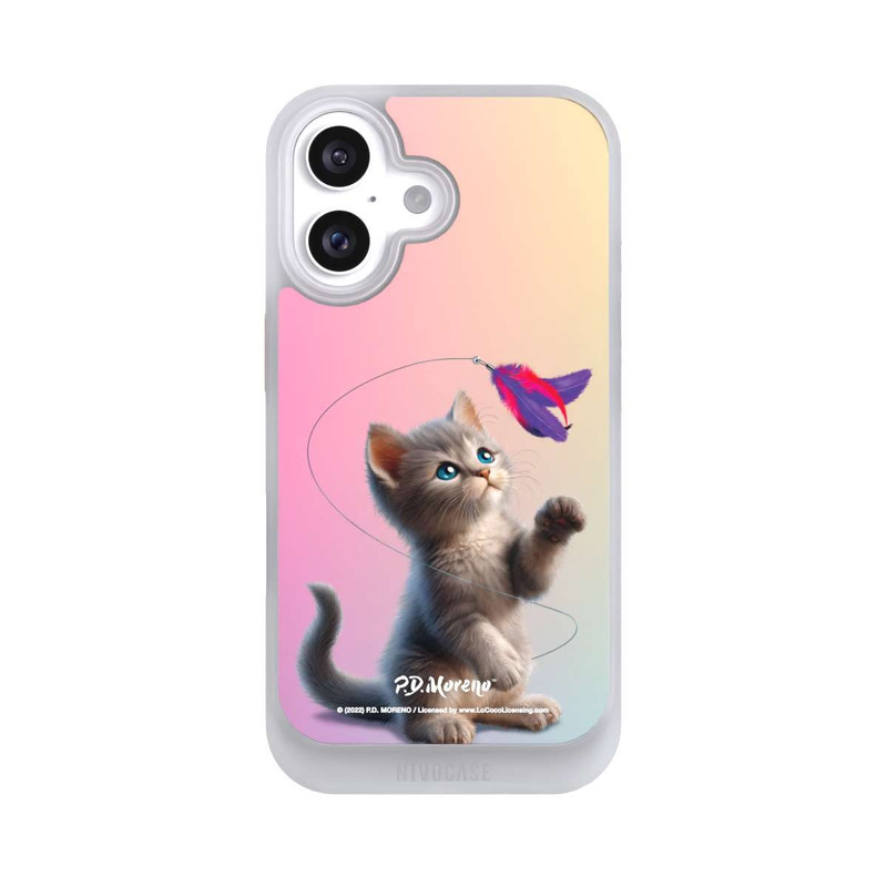 iPhone 16 NIVOcore Playing Cat with Feather