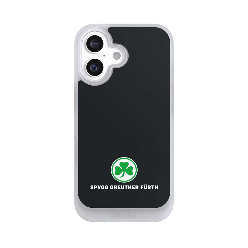 iPhone 16 NIVOcore SPVGG GREUTHER FÜRTH Logo schwarz