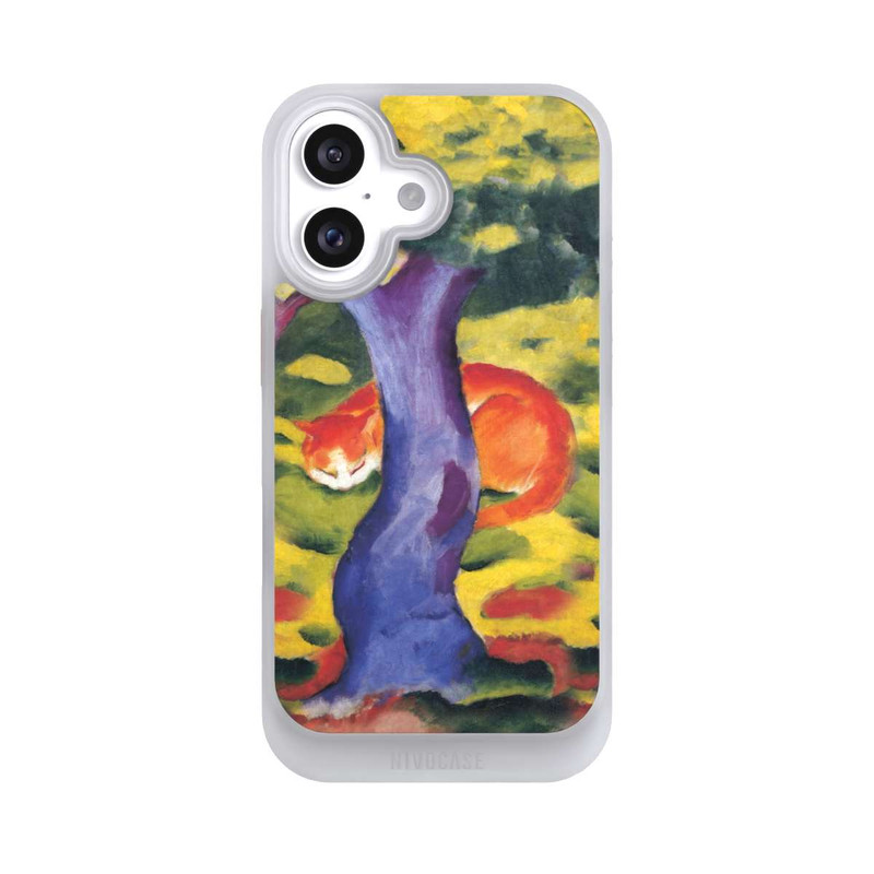 iPhone 16 NIVOcore Cat Behind Tree by Franz Marc