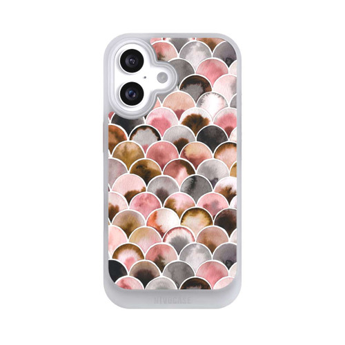 Apple iPhone 16 NIVOcore Japandi Scales Pink Brown