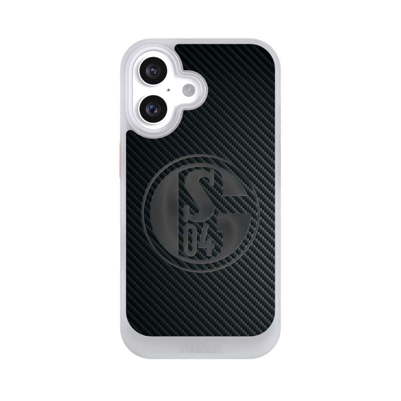 iPhone 16 NIVOcore Schalke 04 Carbon Look