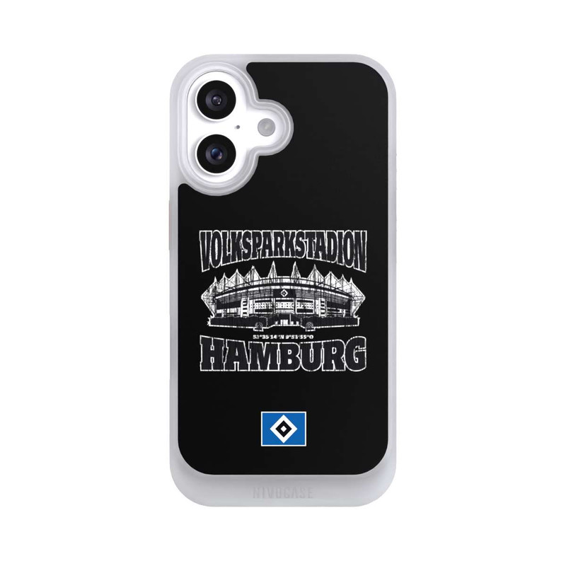 iPhone 16 NIVOcore HSV Volksparkstadion Schwarz