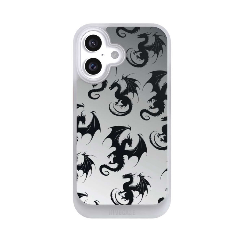 iPhone 16 NIVOcore Dragon Pattern Grey
