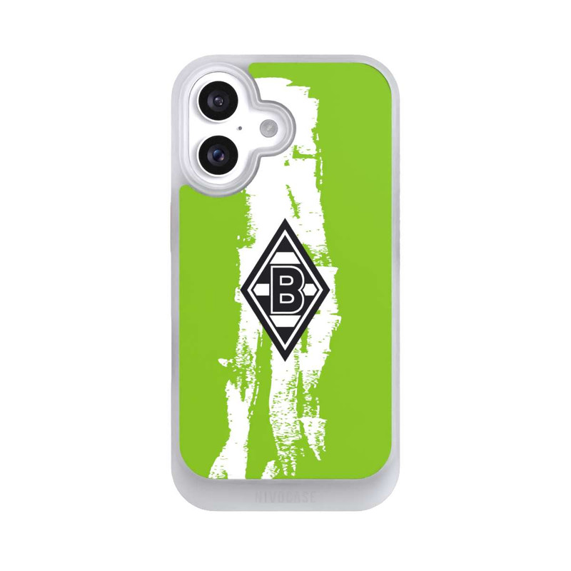 iPhone 16 NIVOcore Borussia Logo Grün Weiß