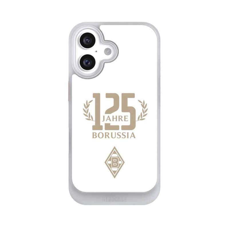 iPhone 16 NIVOcore Borussia 125 Jahre Weiß