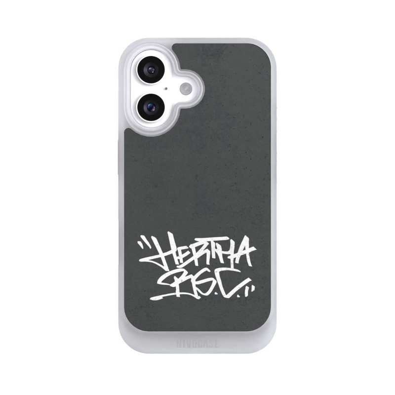 iPhone 16 NIVOcore Hertha BSC Graffiti Grau