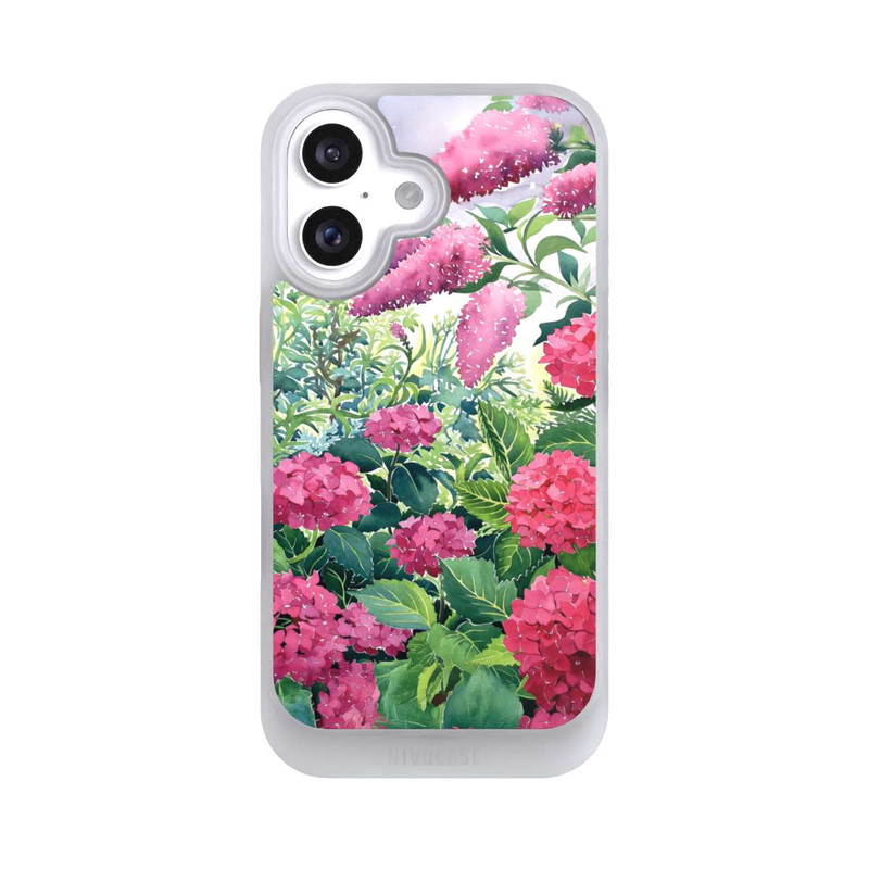 iPhone 16 NIVOcore Garden Hydrangeas and Buddleia by Christopher Ryland
