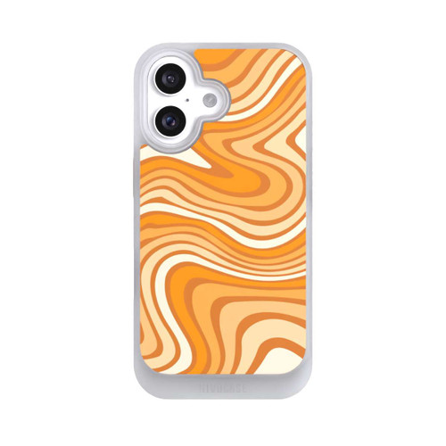 Apple iPhone 16 NIVOcore Wellenmuster Orange