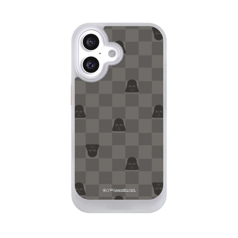 iPhone 16 NIVOcore Darth Vader Schachbrettmuster Schwarz