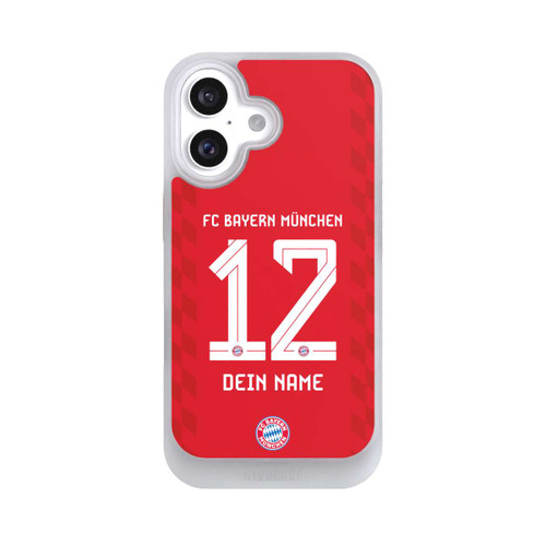 Apple iPhone 16 NIVOcore FC Bayern München Trikot Personalisierbar 25-26