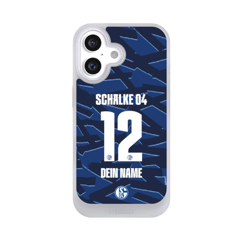 Apple iPhone 16 NIVOcore Schalke 04 Trikot Personalisierbar 25-26