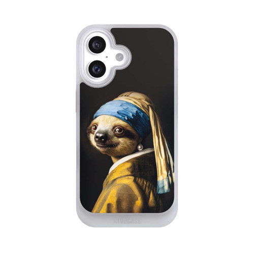 Apple iPhone 16 NIVOcore Faultier mit dem Perlenohrring