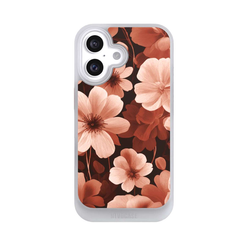 iPhone 16 NIVOcore Red Negative Flowers with AI