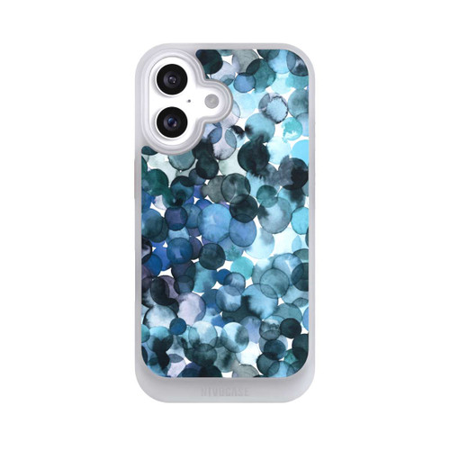 Apple iPhone 16 NIVOcore Blätterzauber Blau
