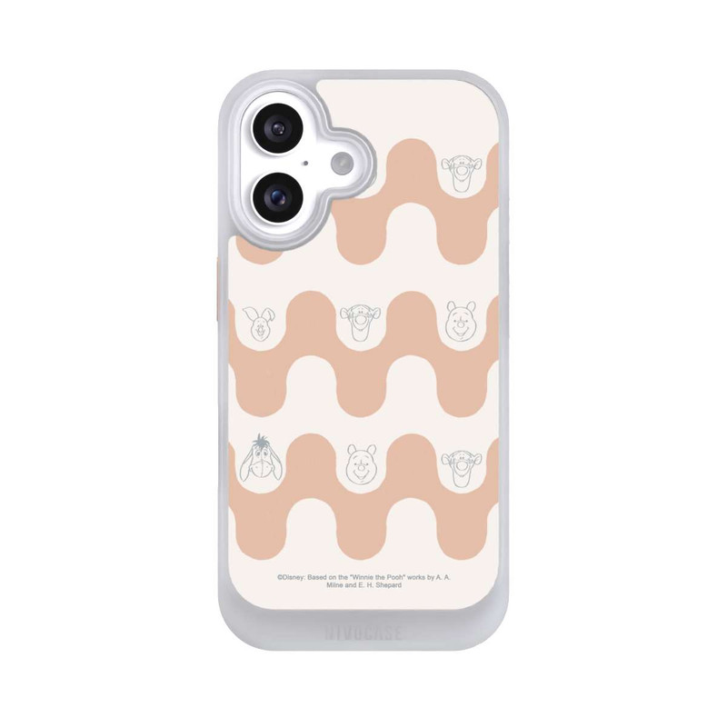 iPhone 16 NIVOcore Winnie Puuh und Freunde Wellenmuster