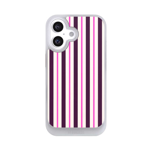 Apple iPhone 16 NIVOcore Streifen Rot Bordeaux