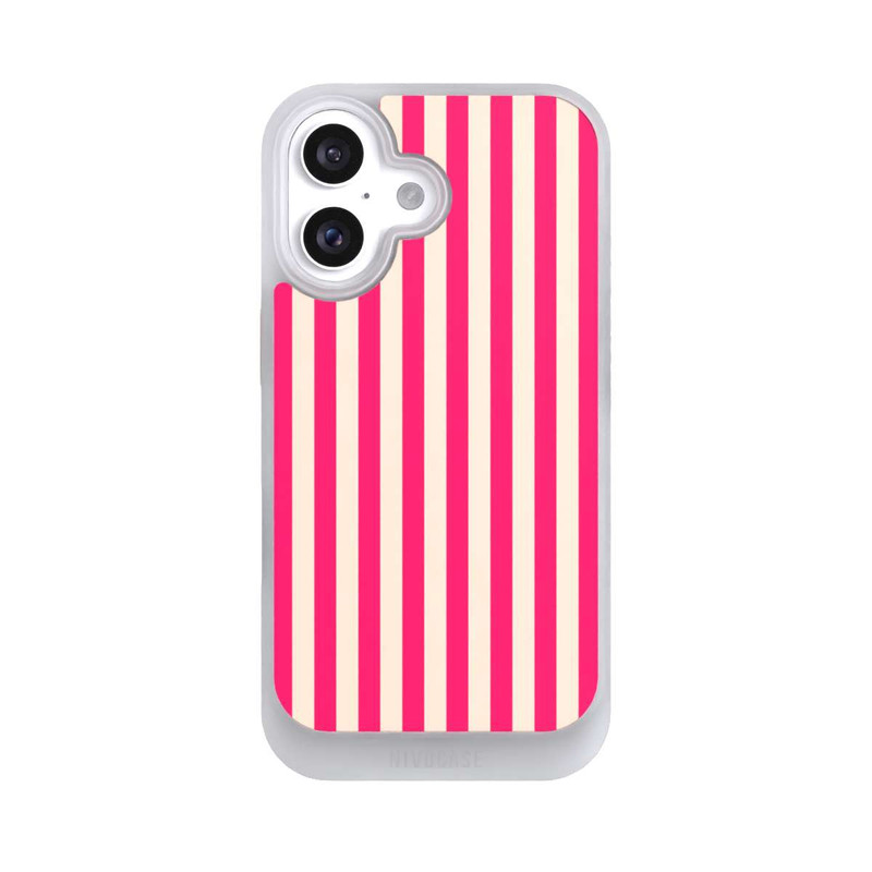 iPhone 16 NIVOcore Stripes Red Popcorn Look
