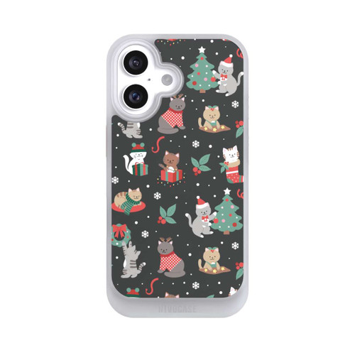 Apple iPhone 16 NIVOcore Christmas Festive Cute Holiday Kittens