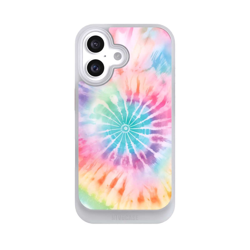 iPhone 16 NIVOcore Rainbow Color Tie Dye 