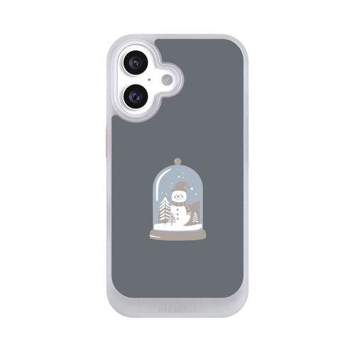 Apple iPhone 16 NIVOcore Minimalist Snow Globe with Snowman