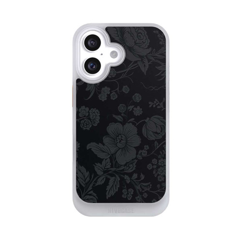 Apple iPhone 16 NIVOcore Dunkle Blumen Vintageoptik