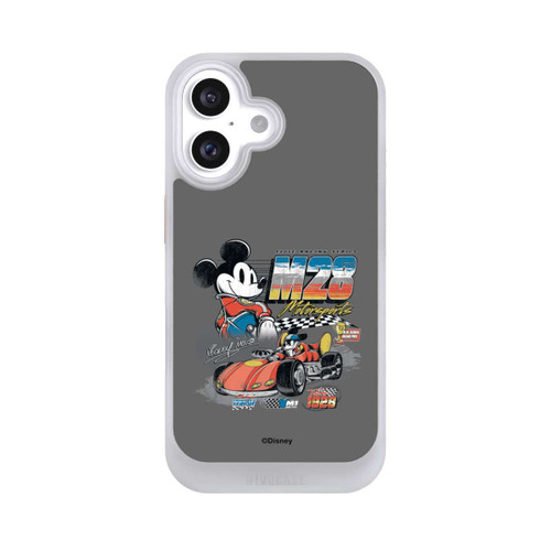 Apple iPhone 16 NIVOcore Micky Maus Rennfahrer Auto M28