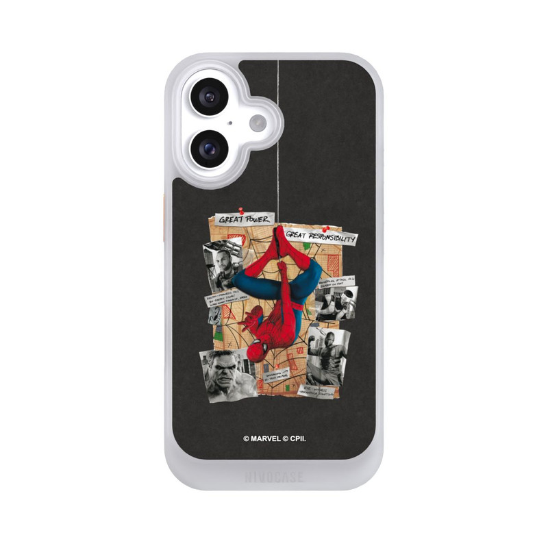 iPhone 16 NIVOcore Spider-Man Tableau d'enquête