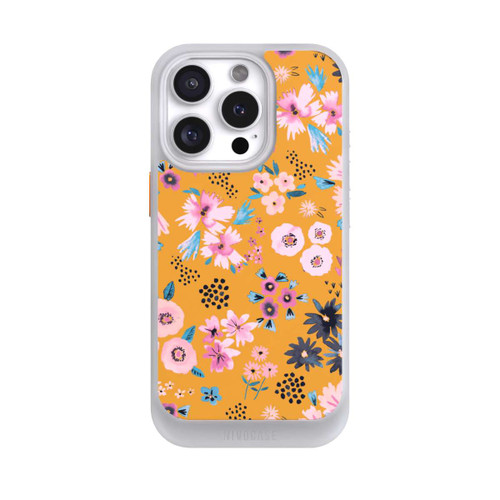 Apple iPhone 16 Pro NIVOcore Petites Fleurs Jaune Moutarde