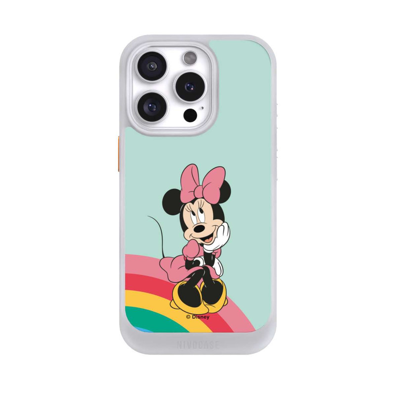 iPhone 16 Pro NIVOcore Minnie Regenbogen Portrait