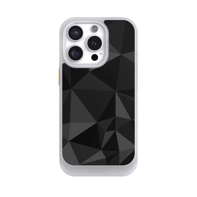 iPhone 16 Pro NIVOcore Polygon Pattern Black