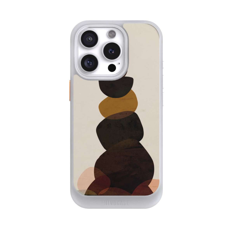 iPhone 16 Pro NIVOcore Stein Nr. 5 Braun