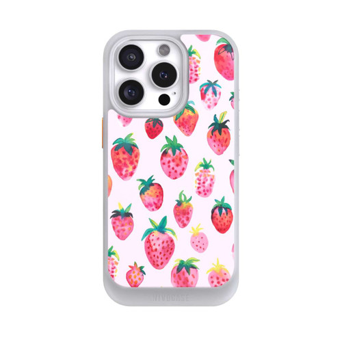 Apple iPhone 16 Pro NIVOcore Fraises aquarelles