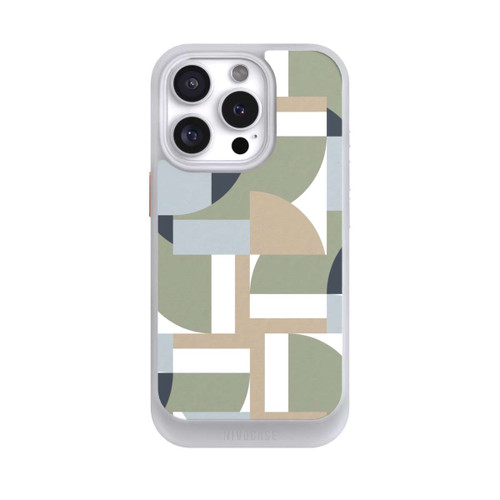 Apple iPhone 16 Pro NIVOcore Futuristische Bauhaus Polygone Beige