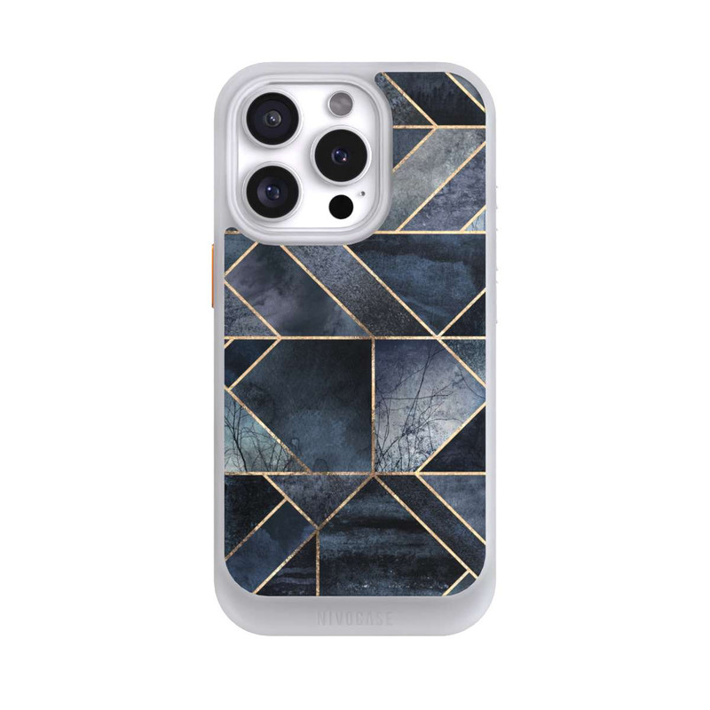 iPhone 16 Pro NIVOcore Nature Abstraite Bleu Foncé