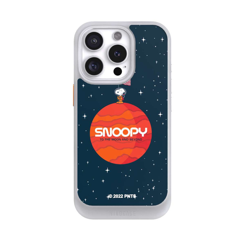 iPhone 16 Pro NIVOcore Snoopy Weltraumreisender Orange